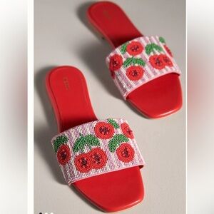 Maeve The Fiona Beaded Slide Sandals